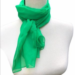 Long Kelly Green Scarf